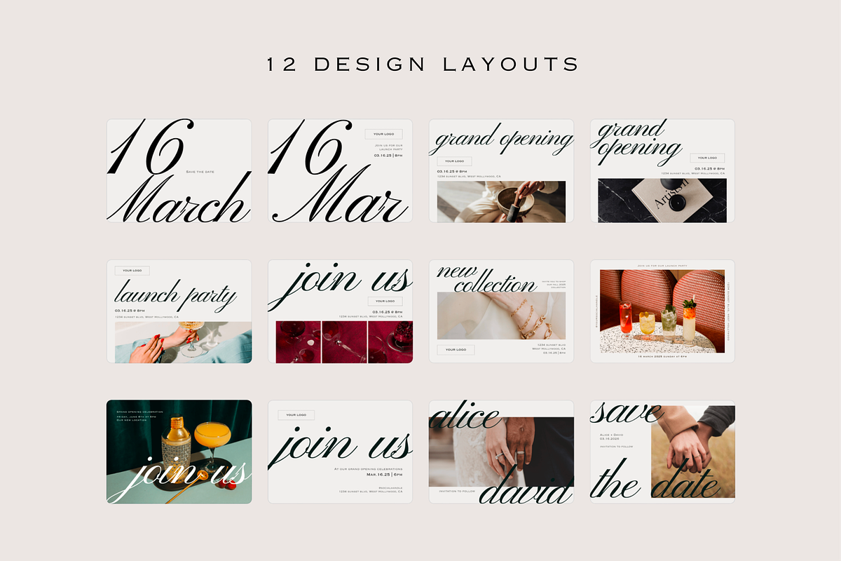 Event invitation Canva template, an Invitation Template by LePosey Studio (Photo 10 of 11)