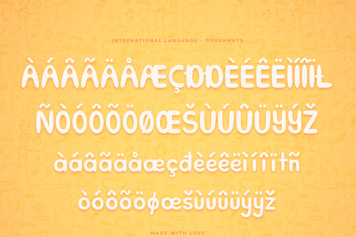 Doughnuts Cute Display Font, a Script Font by infernostudio3 (Photo 9 of 10)