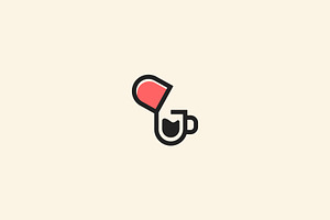 Capsule Coffee Cup Logo Template