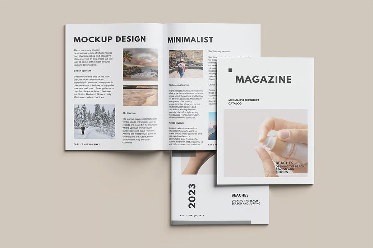 US Letter Magazine Mockup, an Advertising Mockup by zpackcreative (Photo 4 of 5)