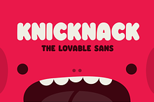 Knicknack - The lovable sans serif