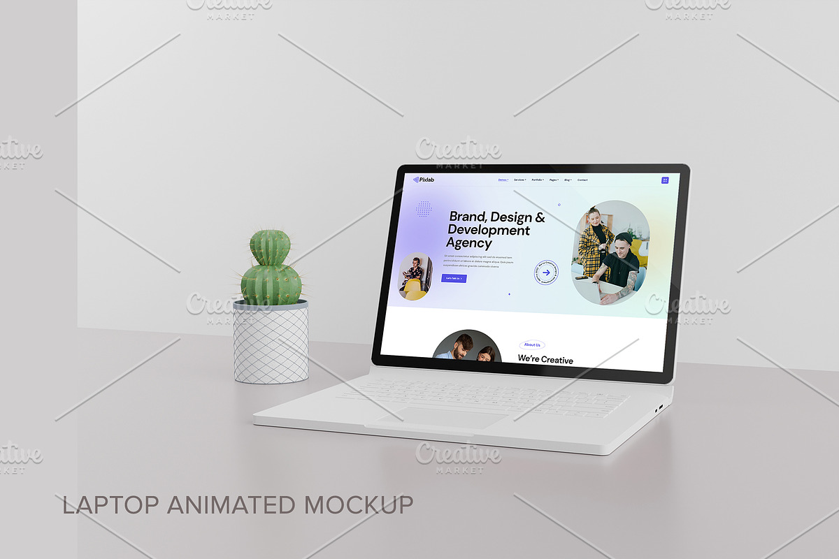Laptop animated mockup, an iPad Mockup by My Mockup (Photo 1 of 3)