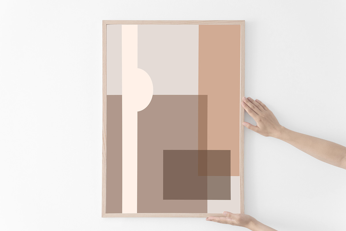 Wooden Frame Mockup Bundle., a Print Template by Kate Roubin (Photo 3 of 9)