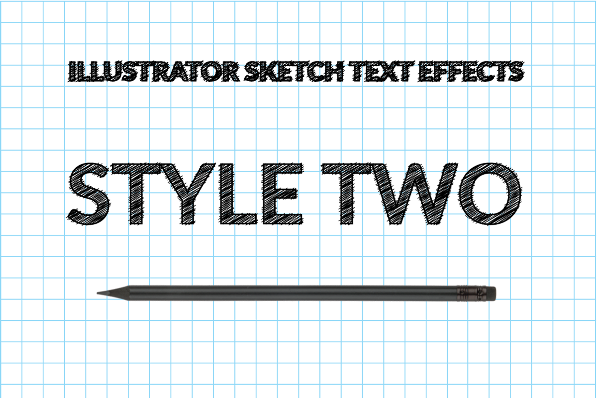 Illustrator Sketch Text Effects preview 7