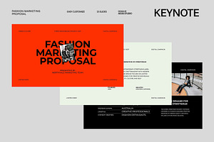 Fashion Marketing Proposal Keynote, a Presentation Template by adoestudio