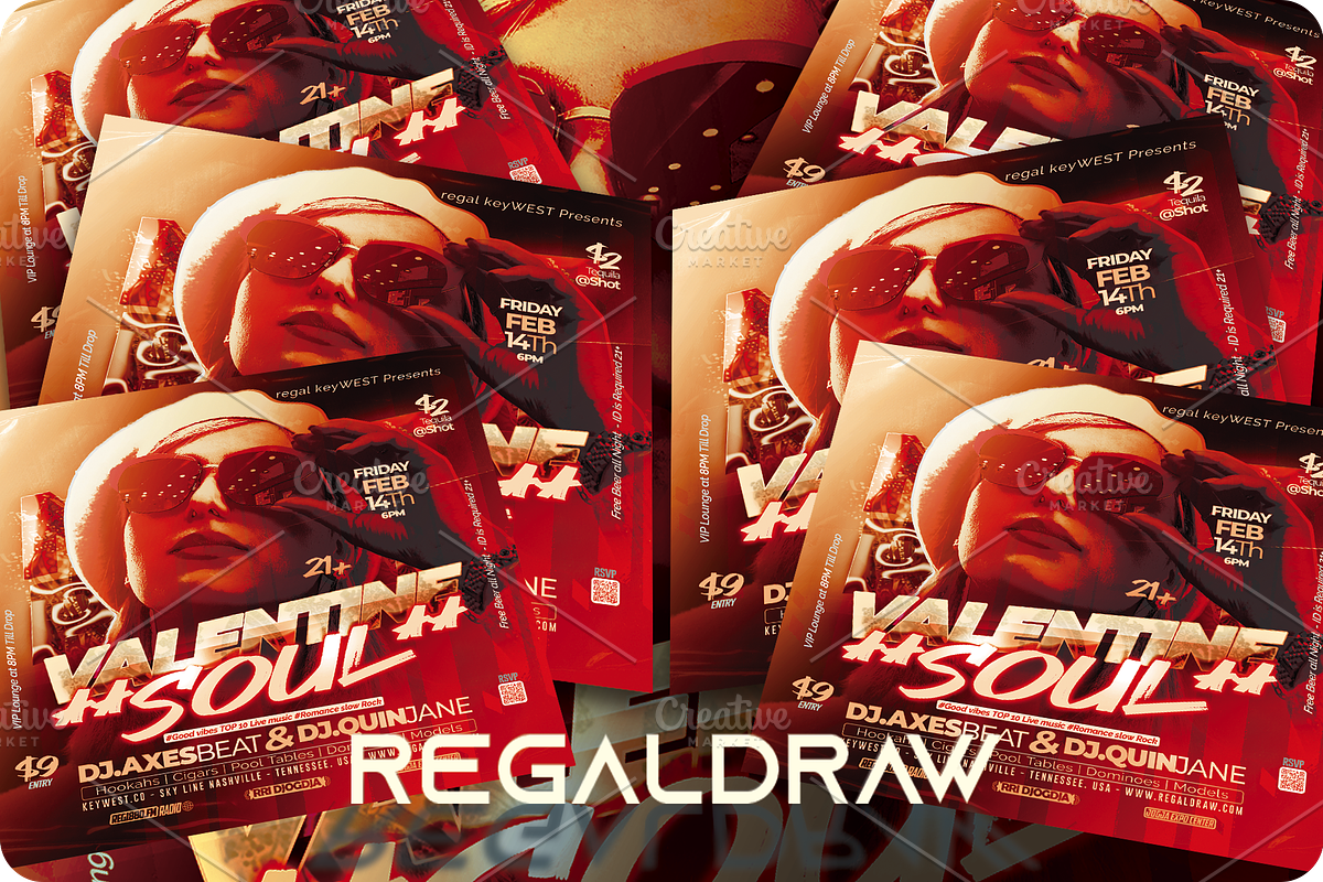 Valentine Soul Flyer, a Flyer Template by regalDRAW (Photo 2 of 4)