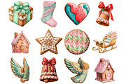 Watercolor Gingerbread Clipart, a Graphic by CitraGraphics (Thumbnail 3 of 4)
