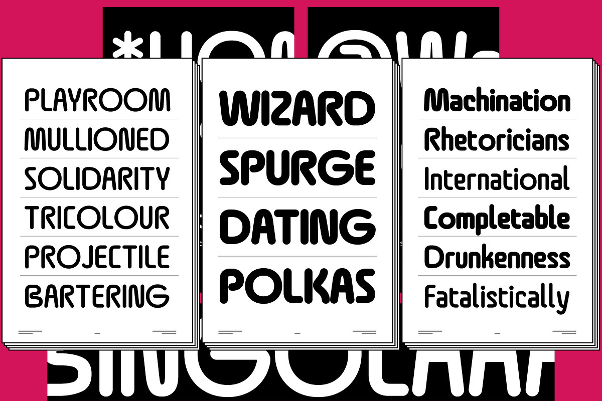 Bingola, a Sans Serif Font by Adam Fathony (Photo 8 of 15)