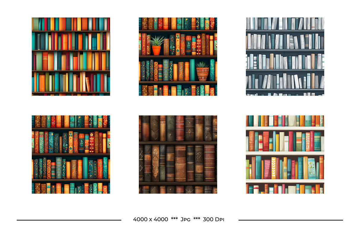 Book Retro Art Style Patterns, a Pattern Graphic by karenfoleyphoto (Photo 3 of 9)