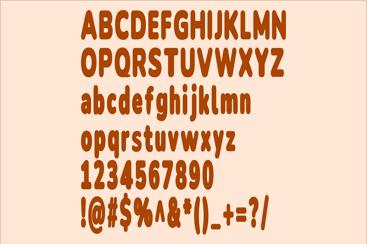 Jumpbig - tall cute round fonts, a Sans Serif Font by nicollr's store (Photo 2 of 2)