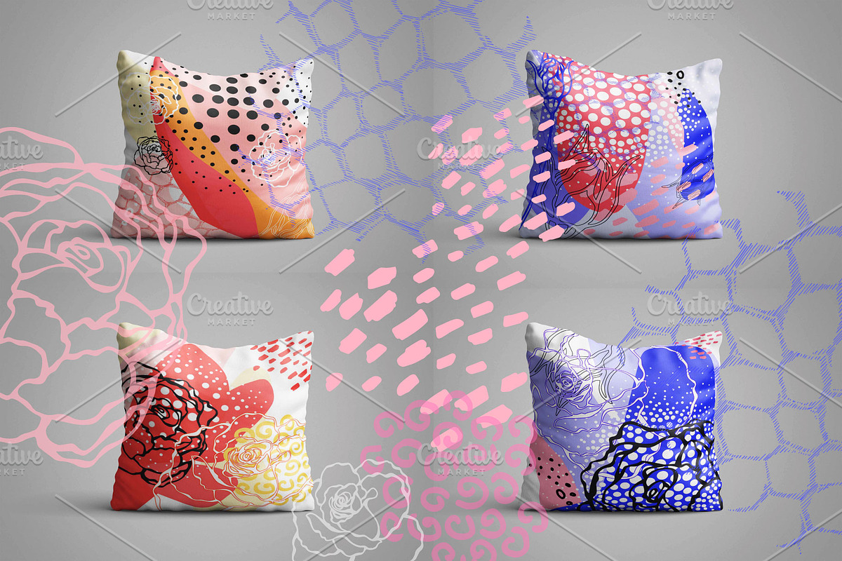 Abstract floral collection, a Decorative Illustration by Polanika (Photo 9 of 12)