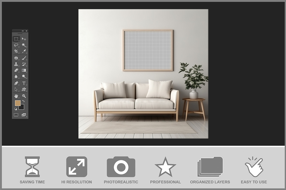 Showcase Frame Mockup, a Product Mockup by Bruno's Shop (Photo 2 of 3)
