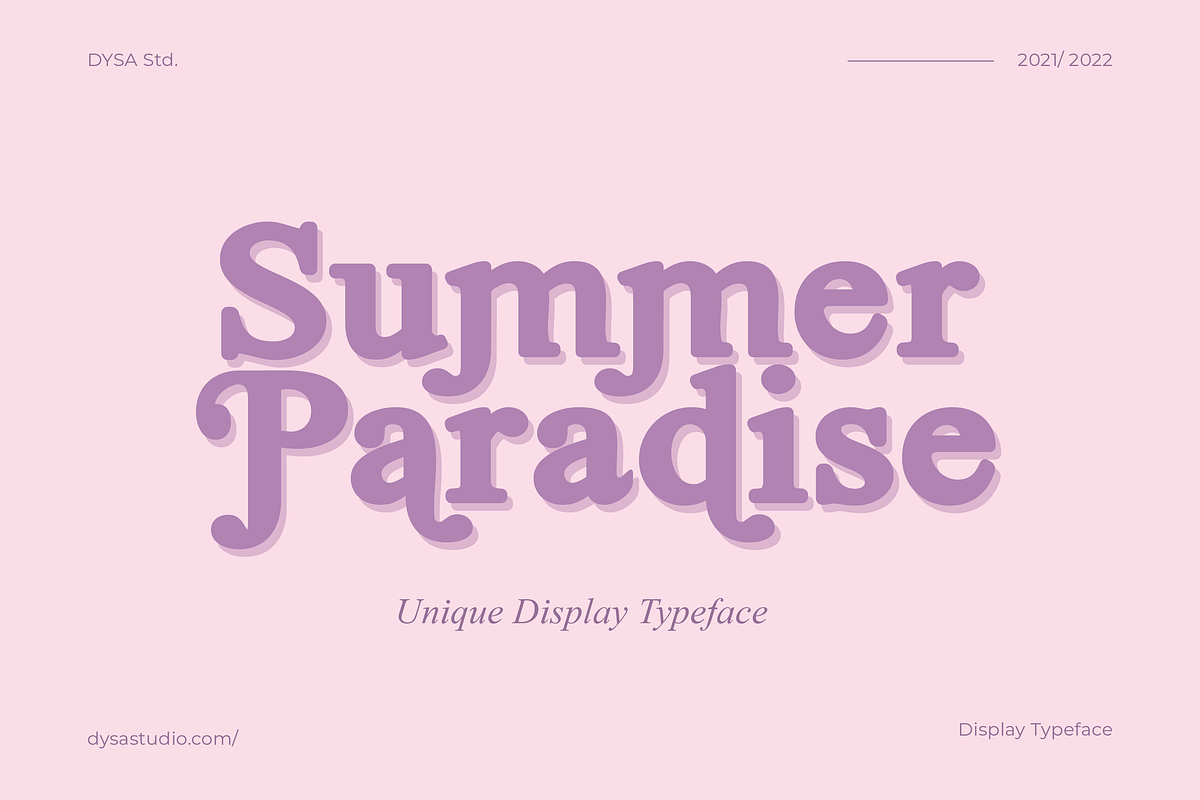 Summer Paradise, a Serif Font by DYSA Studio (Photo 1 of 14)
