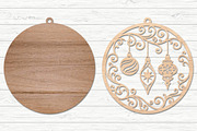 Christmas Ornaments Laser Cut SVG, an Object Graphic by Layerology (Thumbnail 2 of 3)