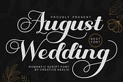 August Wedding, a Script Font by Creative Keelik (Thumbnail 1 of 10)