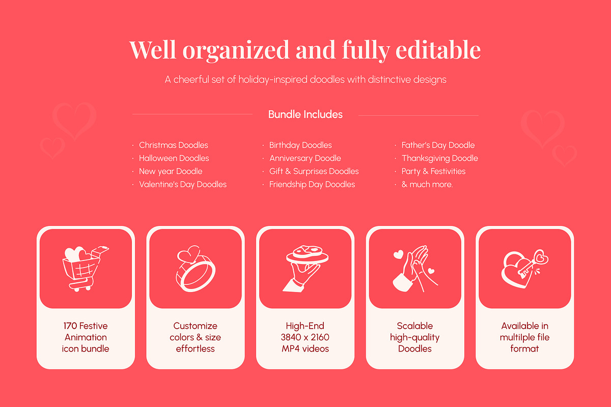 Animated Love and Celebration Icons, an Outline Icon by Prosymbols (Photo 2 of 7)