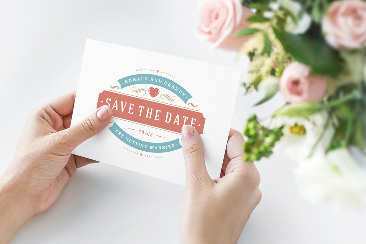 18 Wedding Logos and Badges, a Branding & Logo Template by Vasya Kobelev (Photo 3 of 10)