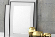 Mock up poster in a square frame, a Print Template by Olesya Morokhovets (Thumbnail 2 of 3)