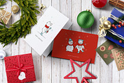 Christmas Bears Icons & Cards, an Animal Illustration by Julia Shvets (Thumbnail 3 of 4)
