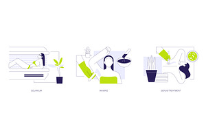 Wellness and beauty salon isolated, a Person Illustration by Visual Generation