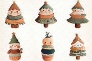 Cozy Christmas Hand-drawn Tree, an Illustration by DreamCafeArt (Thumbnail 2 of 8)