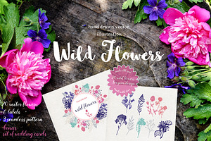 Big collection wild flowers!