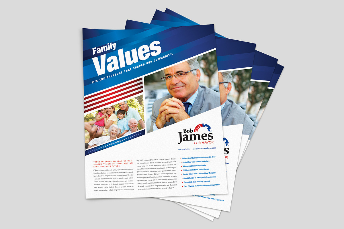 Political Campaign Flyer Template, a Flyer Template by StockLayouts (Photo 2 of 3)