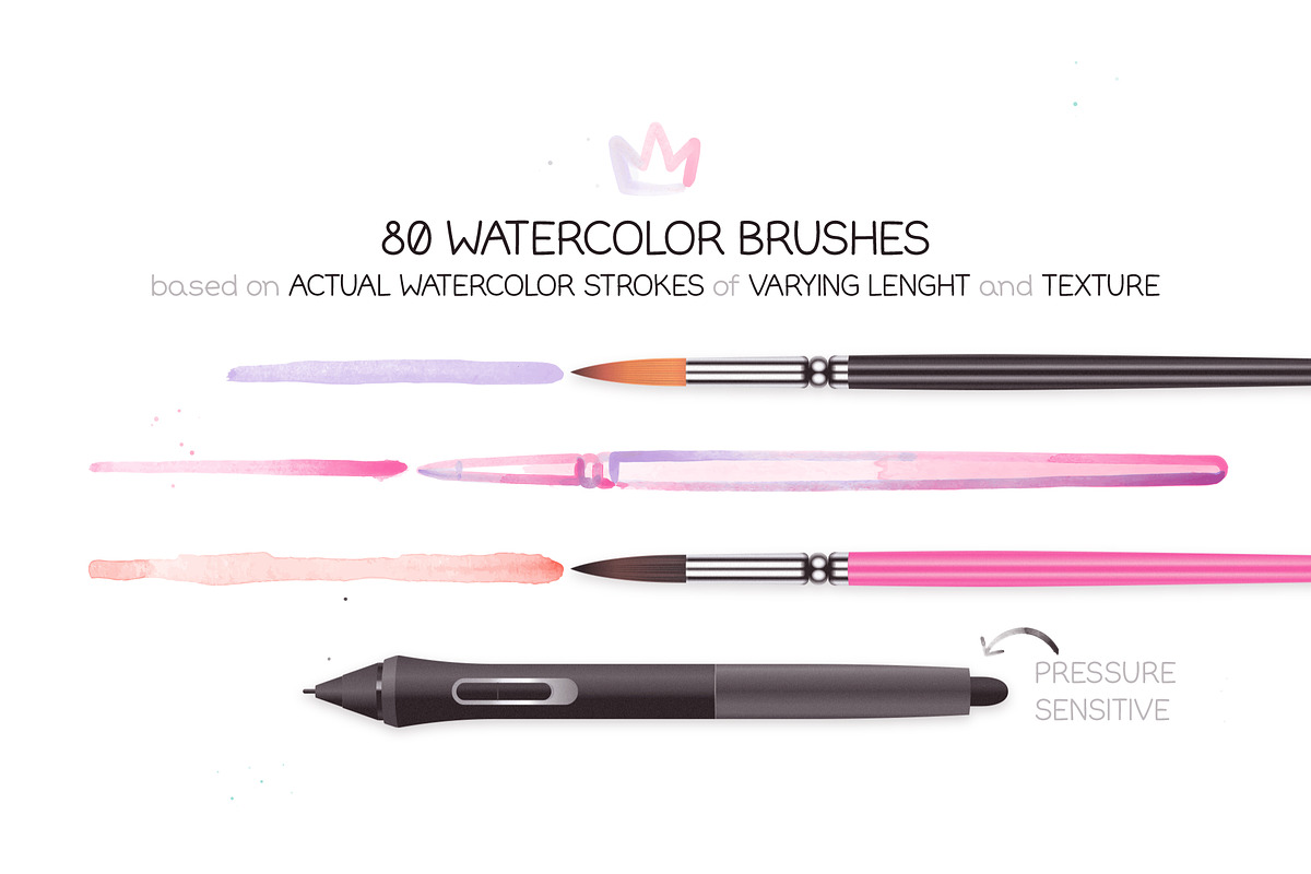 Watercolor Brushes Vol. 1, a Brush Add-On by Side Project (Photo 2 of 6)