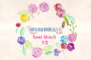 Watercolor Animal and Flowers Bundle, an Animal Illustration by Violet LeBeaux (Thumbnail 4 of 5)