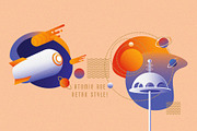 Space Voyage - Retro Design Toolkit, an Object Illustration by Polar Vectors (Thumbnail 7 of 23)