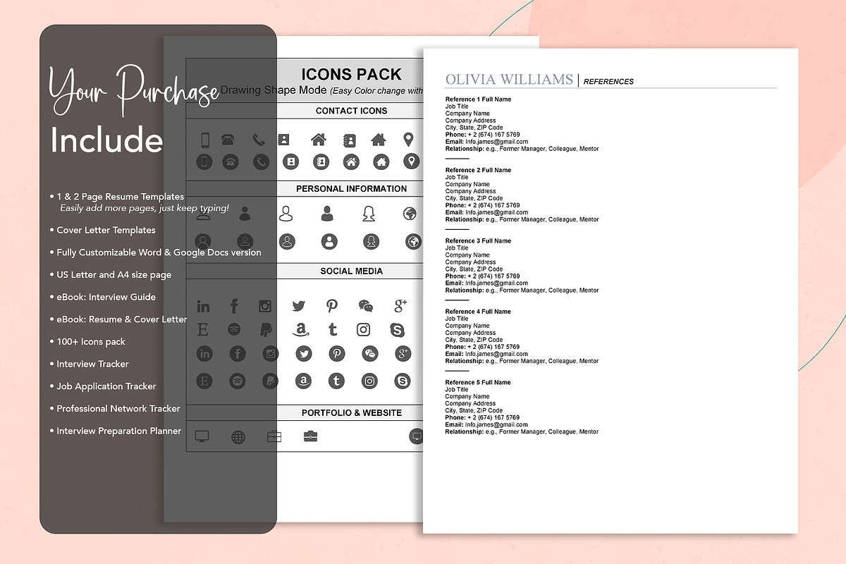 ATS Resume Template in word, docs, a Resume Template by Design_Xlab (Photo 6 of 10)