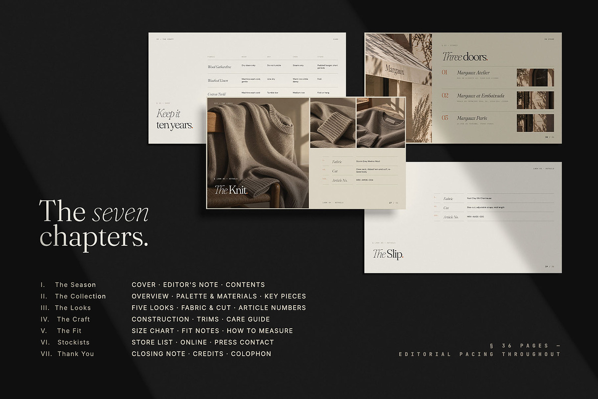 MARGAUX / Lookbook Template, a Presentation Template by Leleka.Store (Photo 7 of 16)