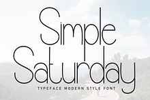 Simple Saturday | Script Font
