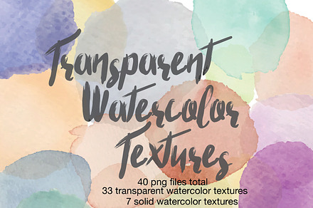 Transparent Watercolor Textures