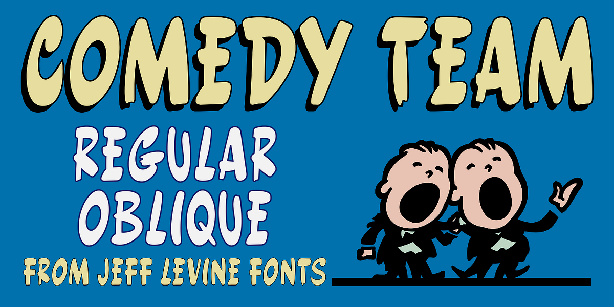 Comedy Team JNL, a Script Font by Jeff Levine Fonts (Photo 1 of 5)