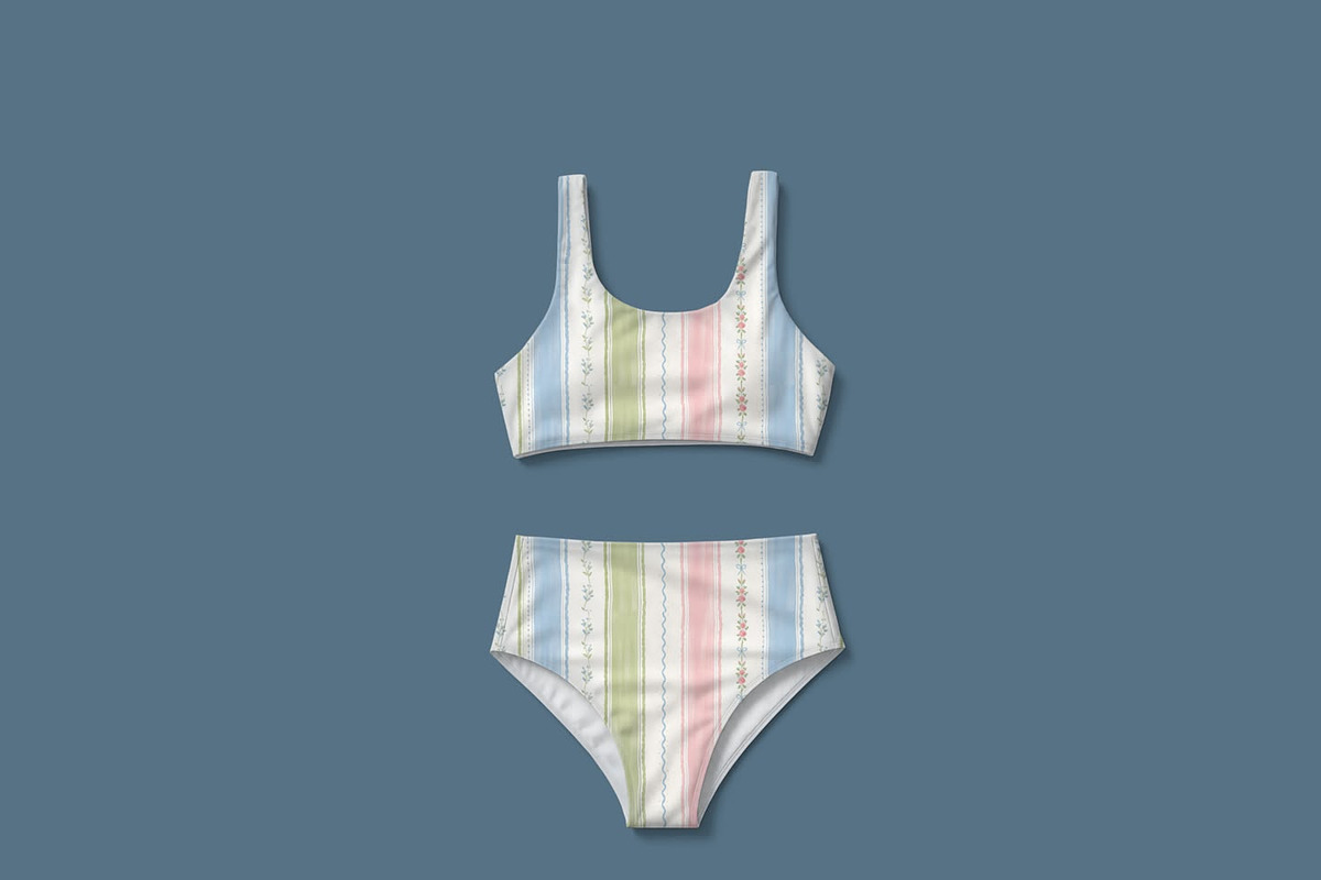Floral Stripe Seamless Pattern, a Pattern Graphic by elif (Photo 8 of 12)