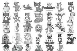 Cartoon Animals Set 2 Procreate