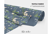 Moonlit Bunny Wildflower pattern, a Pattern Graphic by Milatoo (Thumbnail 2 of 4)