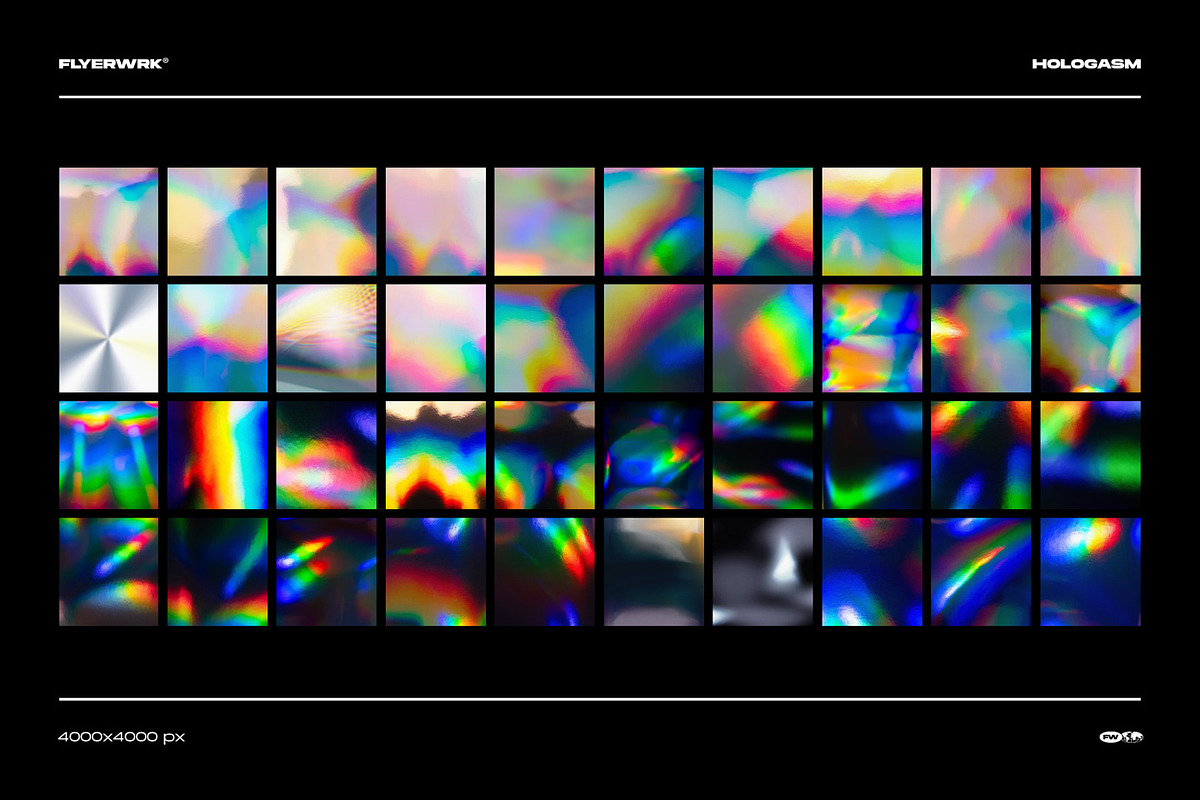 Hologasm - Iridescent Backgrounds, a Background Graphic by FLYERWRK (Photo 8 of 8)
