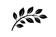 Botanical Leaf Silhouette Bundle, an Illustration by Creativeshirt (Thumbnail 9 of 51)