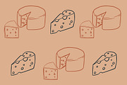 Vector Cheese Graphics, an Illustration by Dorey Kronick Art&Design (Thumbnail 15 of 22)