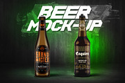 Glass Beer Bottle Mock-Up, a Product Mockup by PSD Market (Thumbnail 1 of 13)