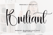 Briliant | Script Font, a Handwritten Font by Scratchones (Thumbnail 1 of 8)