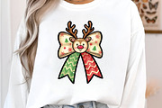 Christmas Reindeer Bow PNG, an Illustration by DreamArtGraphic (Thumbnail 3 of 5)