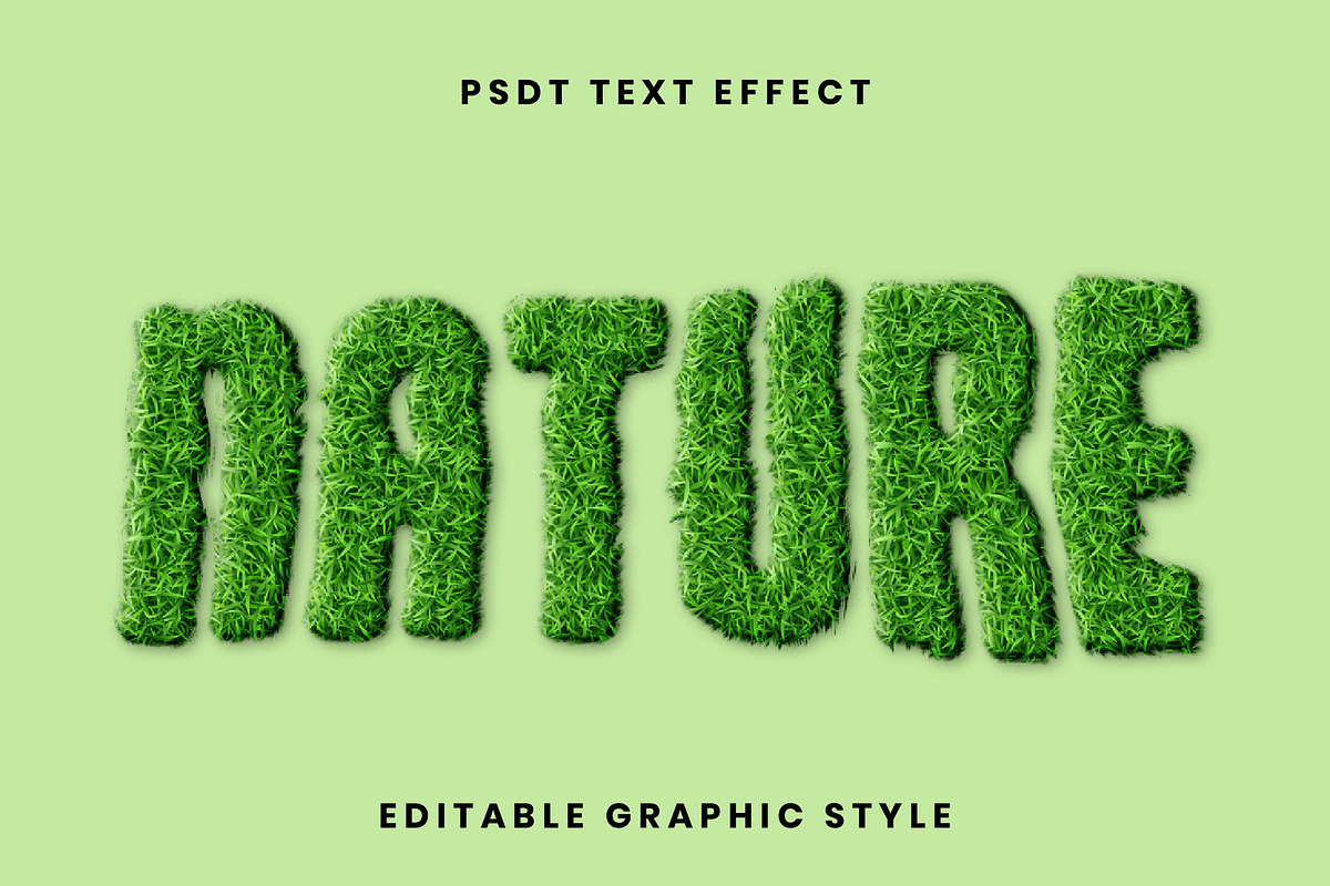 Nature Grass Text Effect