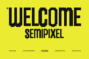 CS Welcome Semipixel, a Sans Serif Font by Craft Supply Co. (Thumbnail 1 of 8)