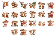 Watercolor Christmas Highland Cow, a Seasonal Illustration by Nicolle's Colorful Art (Thumbnail 7 of 7)