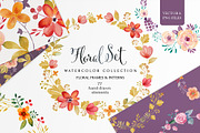 Floral set (vector& png files), an Illustration by SoNice (Thumbnail 1 of 5)