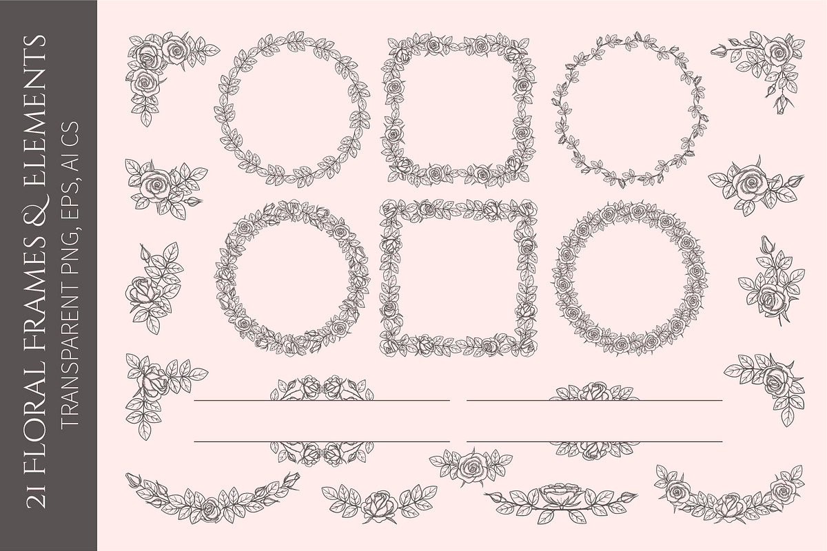 Rose flowers and logos collection, a Branding & Logo Template by Genestro Shop (Photo 5 of 5)