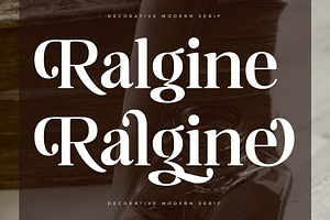 Ralgine Decorative Modern Serif